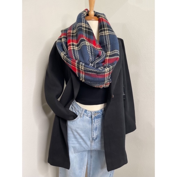 Accessories - NWT Plaid Scarf - Blue